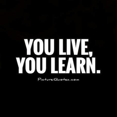 You live and learn📔