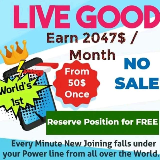 LIVE GOOD PLAN 50$